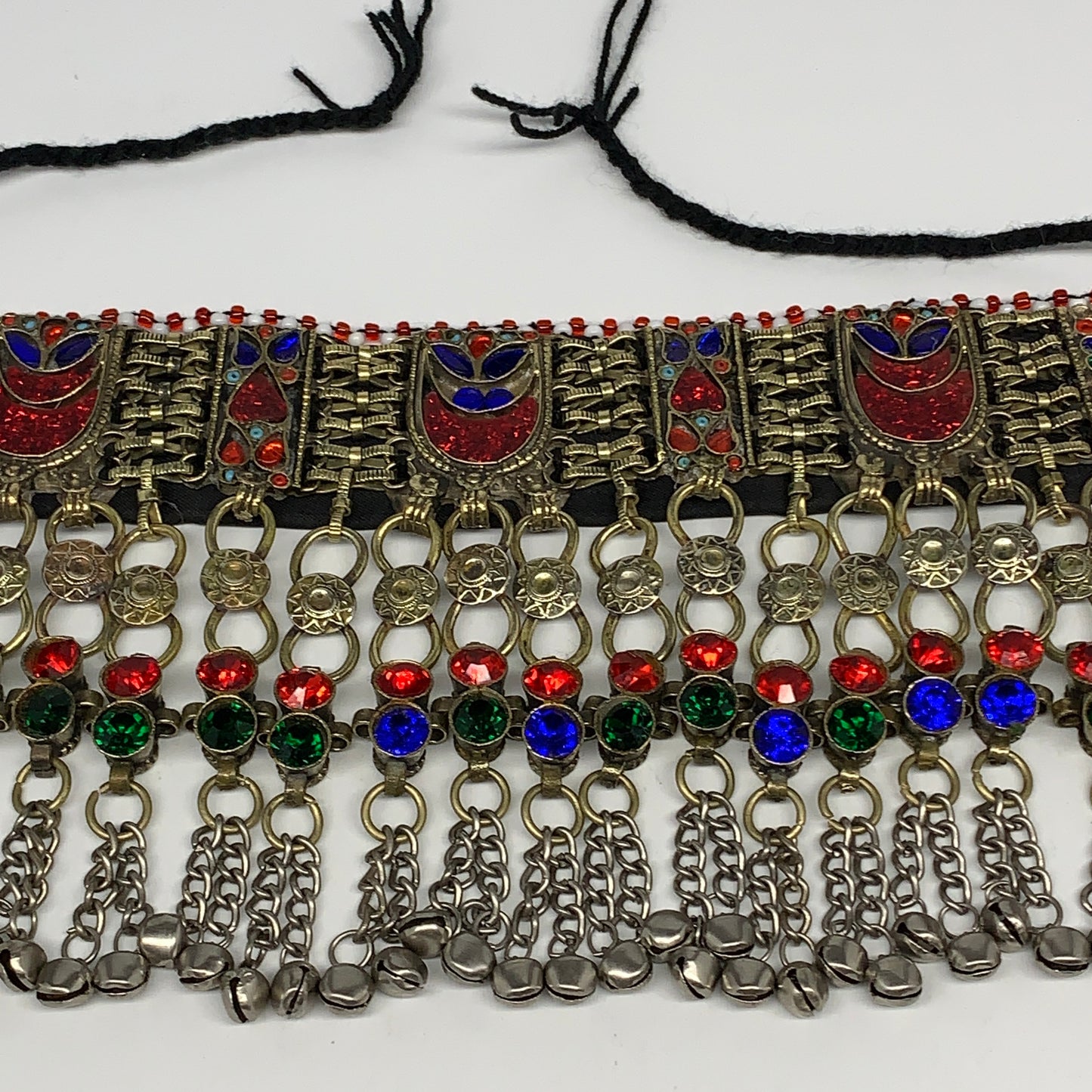 320g, 12"x5"Kuchi Choker Necklace Multi-Color Tribal Gypsy Bohemian,B14129