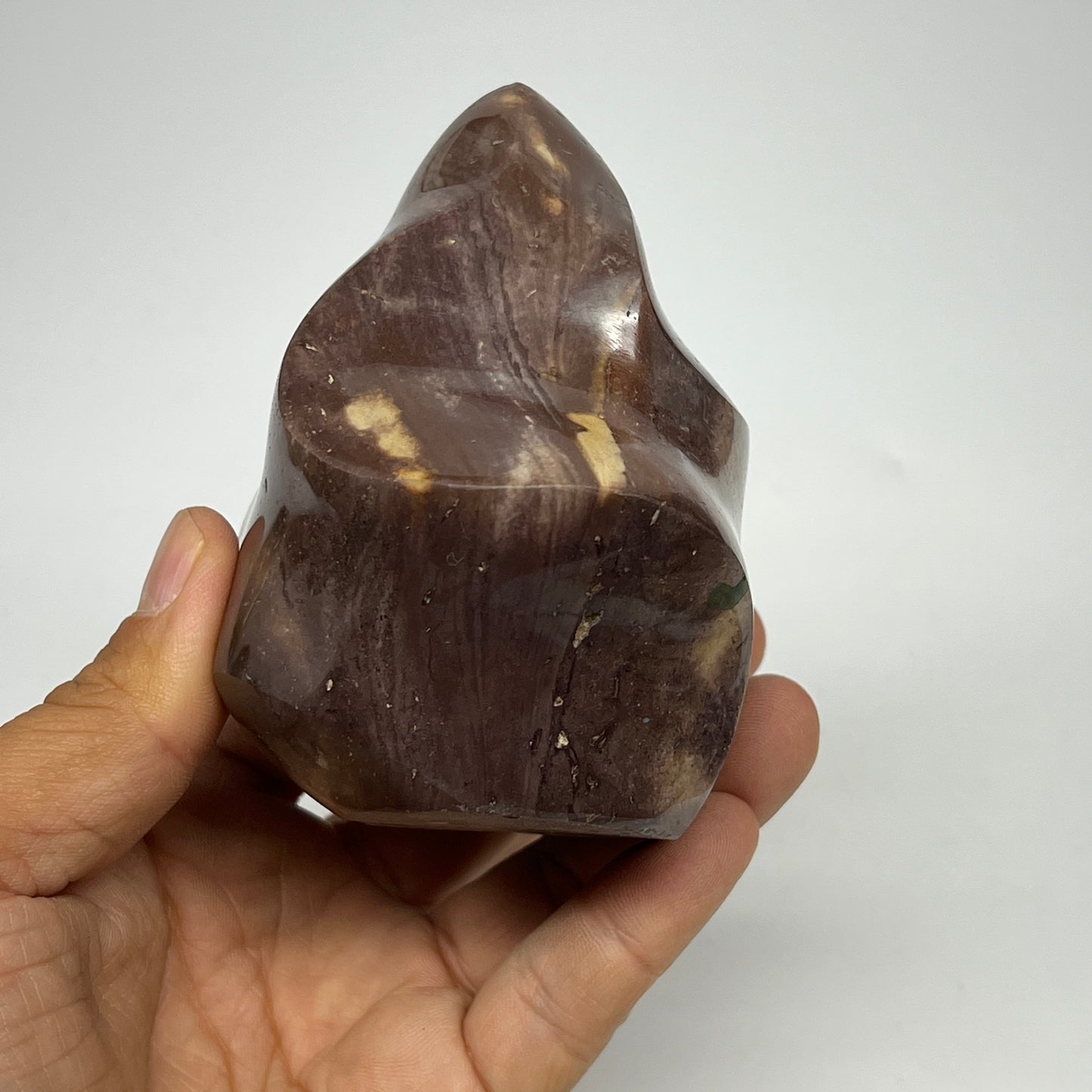 540g,3.6"x3.3"x2.5" Natural Polychrome Jasper Flame Gemstones @Madagascar,B19507