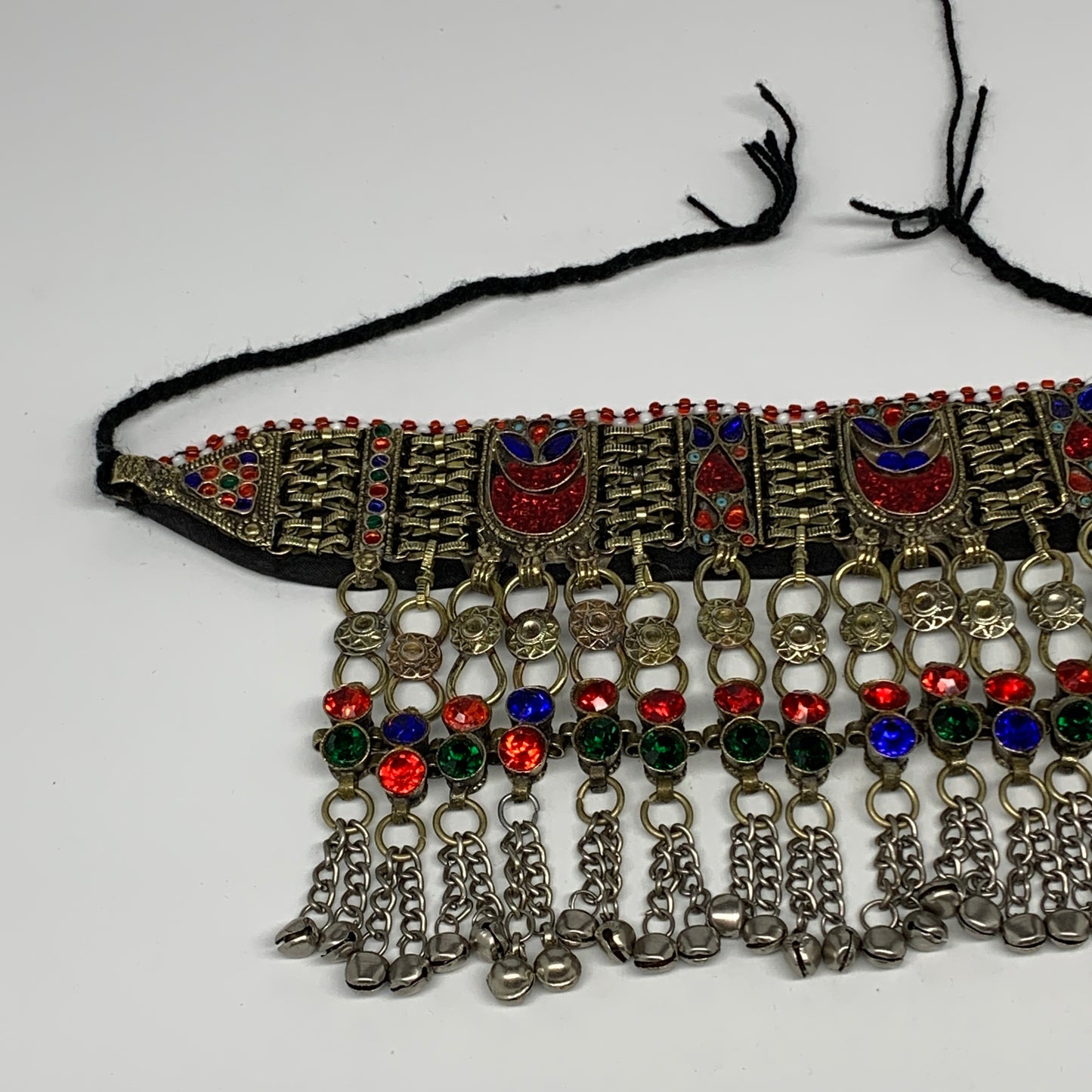 320g, 12"x5"Kuchi Choker Necklace Multi-Color Tribal Gypsy Bohemian,B14129