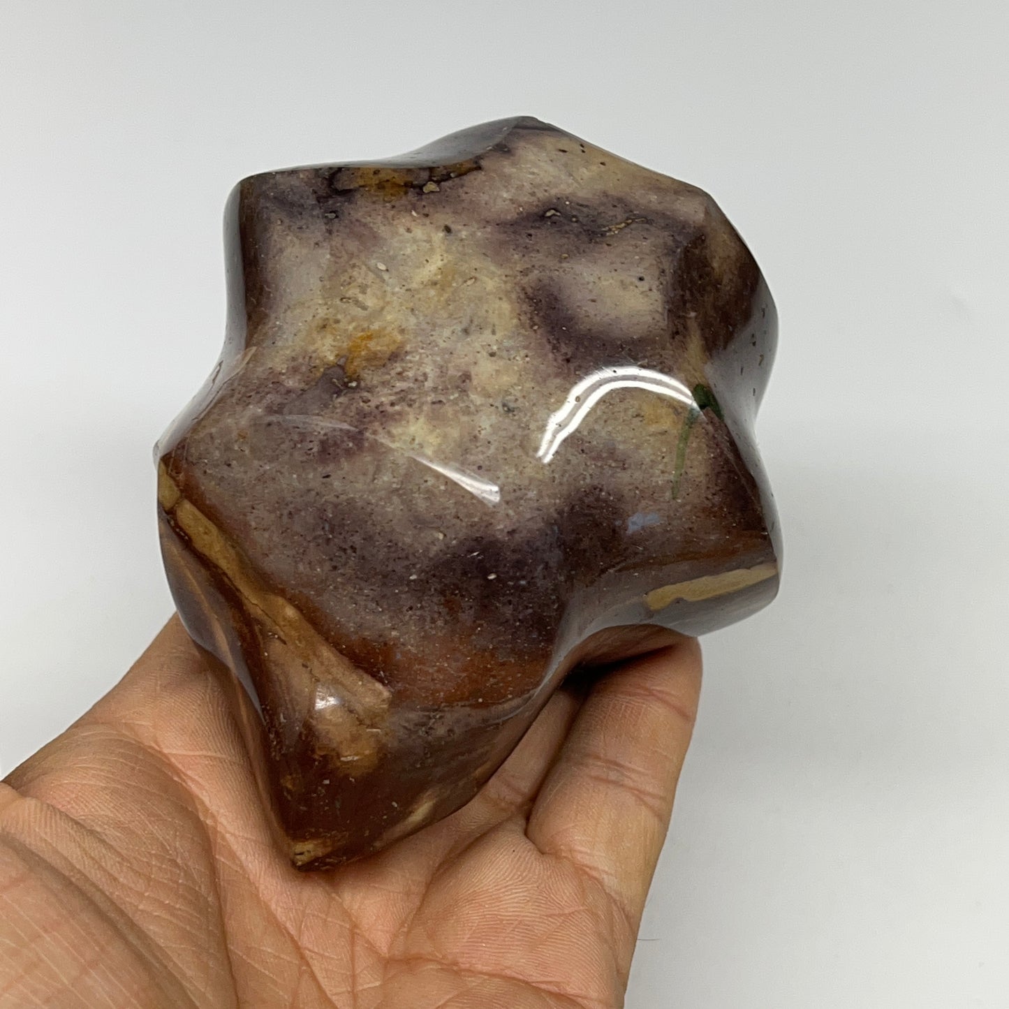 540g,3.6"x3.3"x2.5" Natural Polychrome Jasper Flame Gemstones @Madagascar,B19507