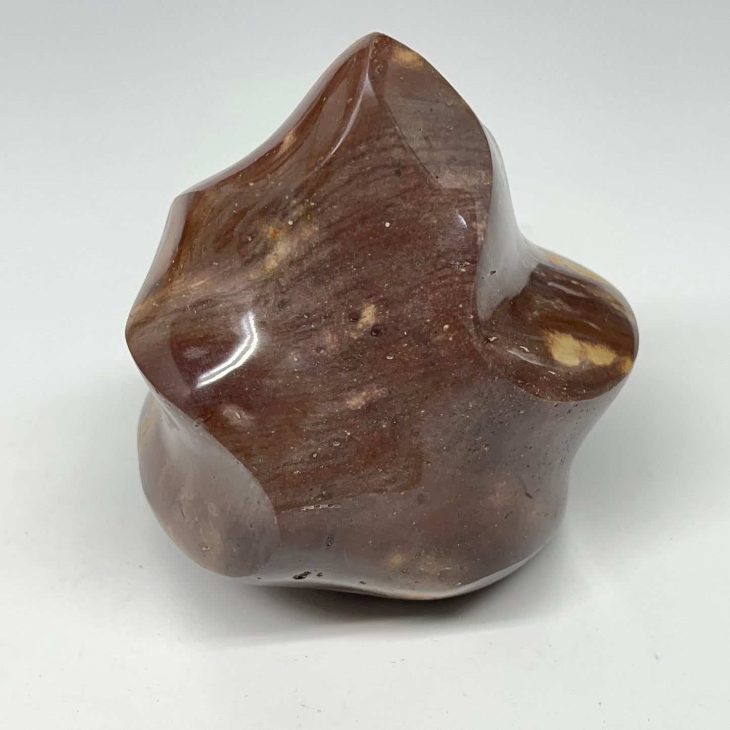 540g,3.6"x3.3"x2.5" Natural Polychrome Jasper Flame Gemstones @Madagascar,B19507