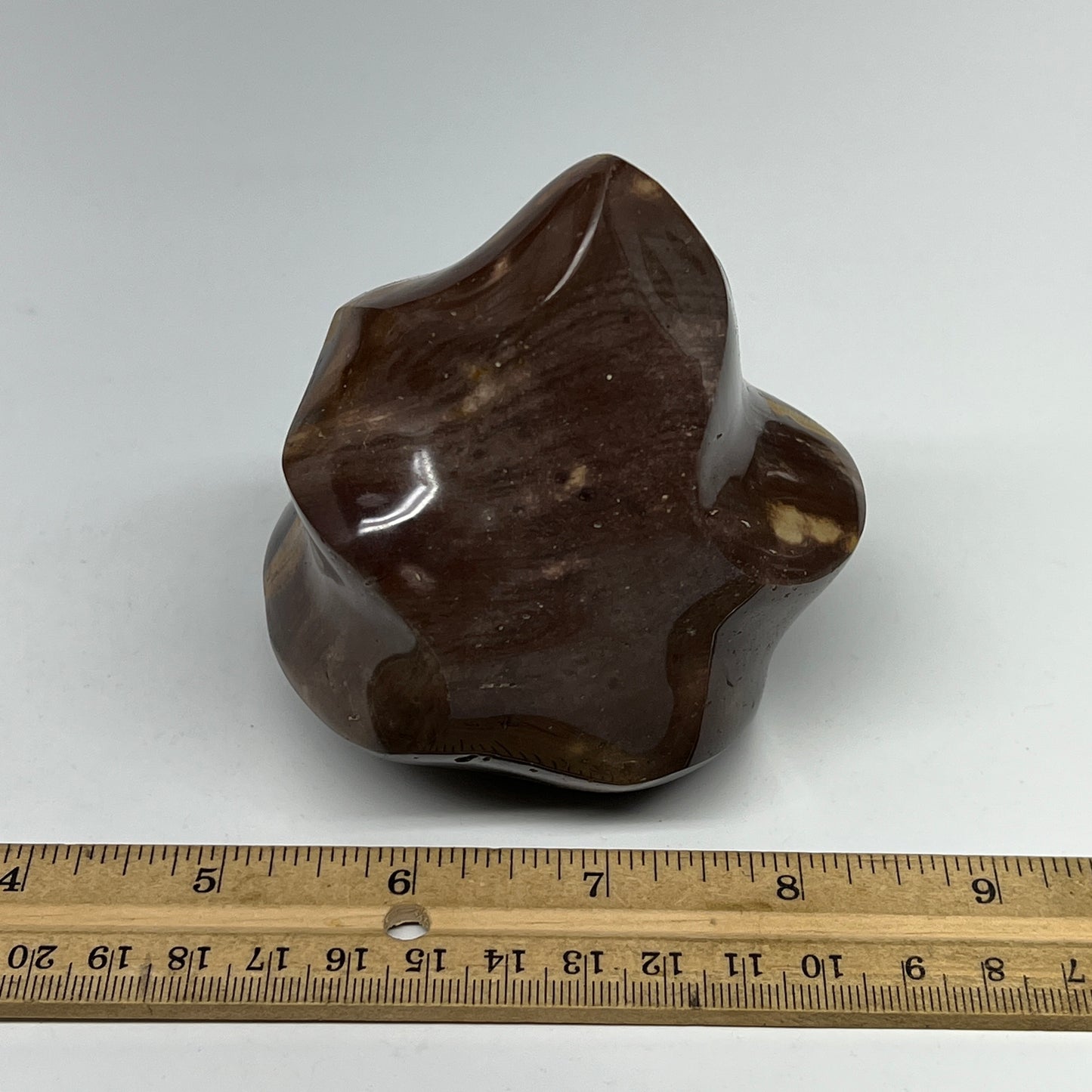 540g,3.6"x3.3"x2.5" Natural Polychrome Jasper Flame Gemstones @Madagascar,B19507