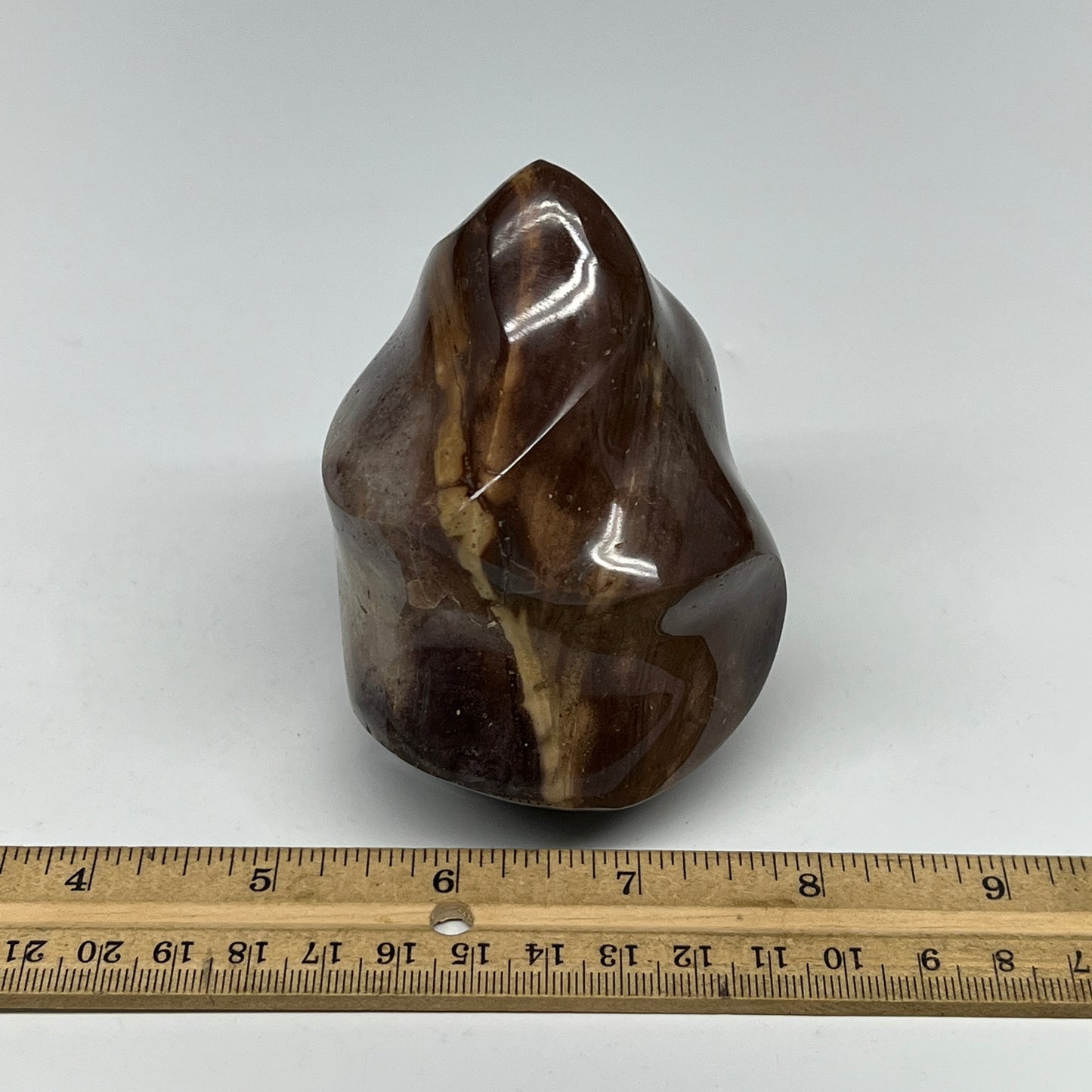 540g,3.6"x3.3"x2.5" Natural Polychrome Jasper Flame Gemstones @Madagascar,B19507