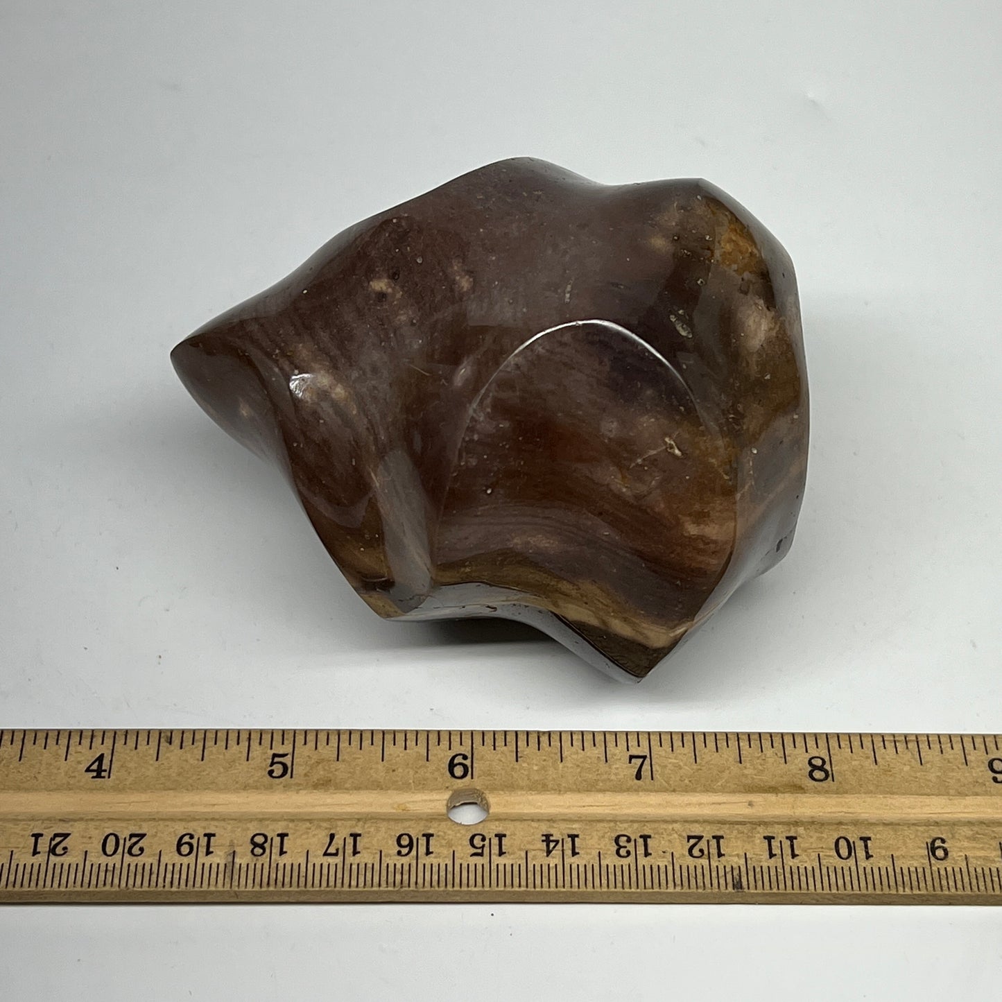 540g,3.6"x3.3"x2.5" Natural Polychrome Jasper Flame Gemstones @Madagascar,B19507