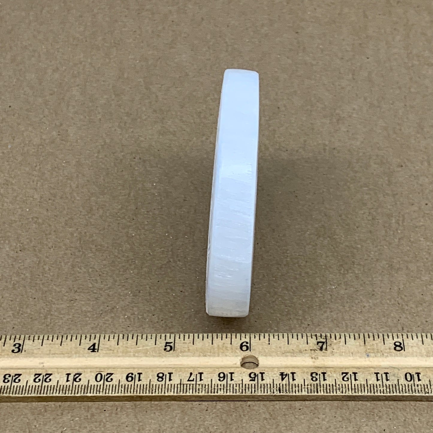 1pcs, 3.2" -3.3" Natural Selenite Crystals Carved Round gypsum @Morocco