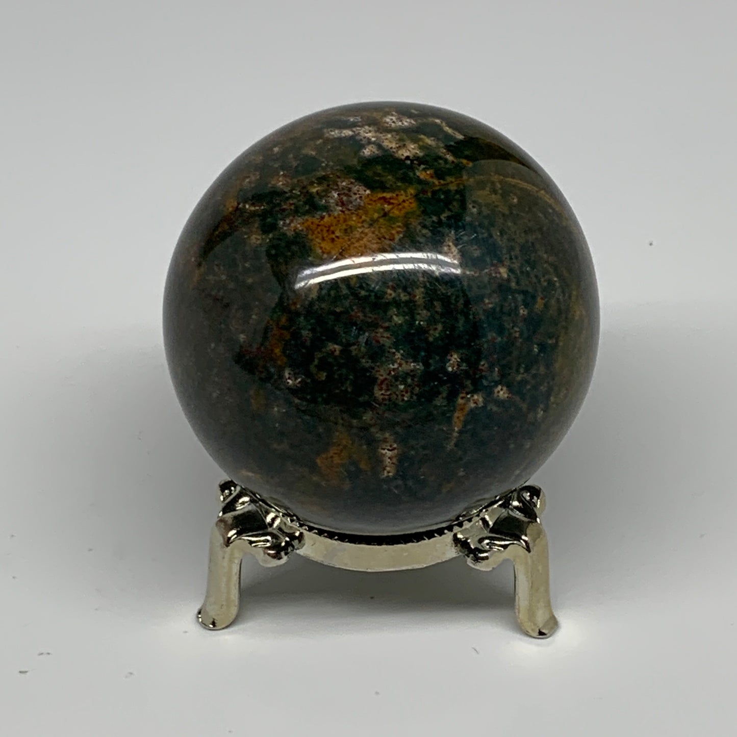 340.3g, 2.5" (62mm), Ocean Jasper Sphere Geode Crystal Reiki @Madagascar, B25354