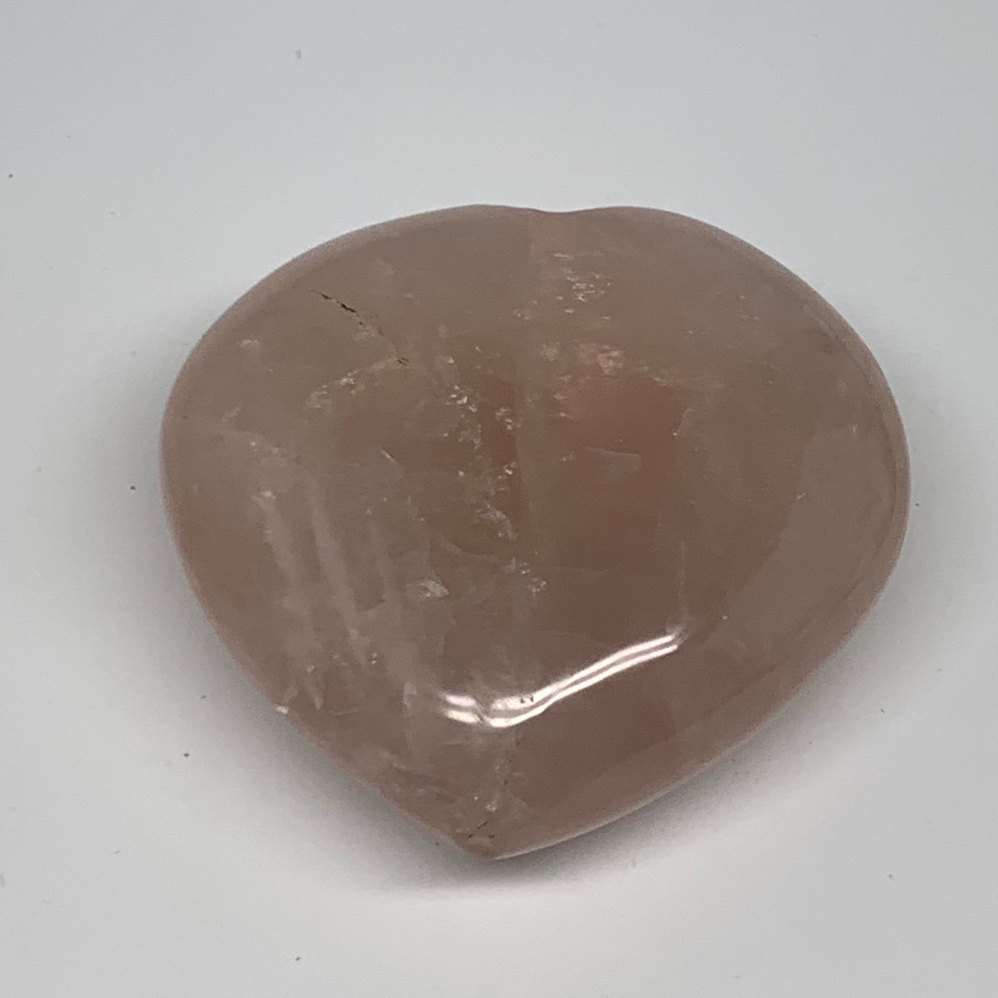 275.8g, 3.1" x 3.1" x 1.3" Rose Quartz Heart Healing Crystal @Madagascar, B17426