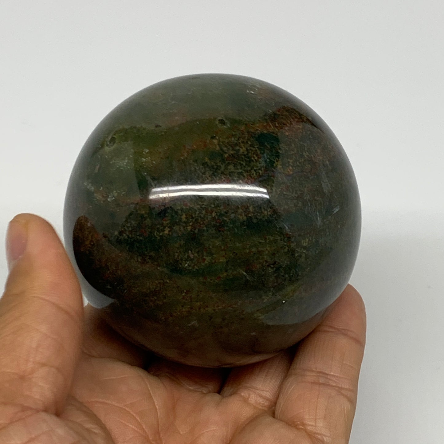 379.9g, 2.5" (64mm), Ocean Jasper Sphere Geode Crystal Reiki @Madagascar, B25355