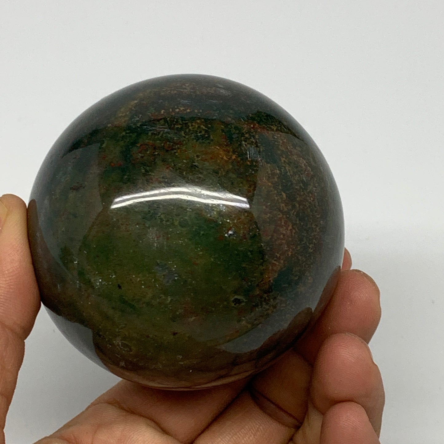 379.9g, 2.5" (64mm), Ocean Jasper Sphere Geode Crystal Reiki @Madagascar, B25355