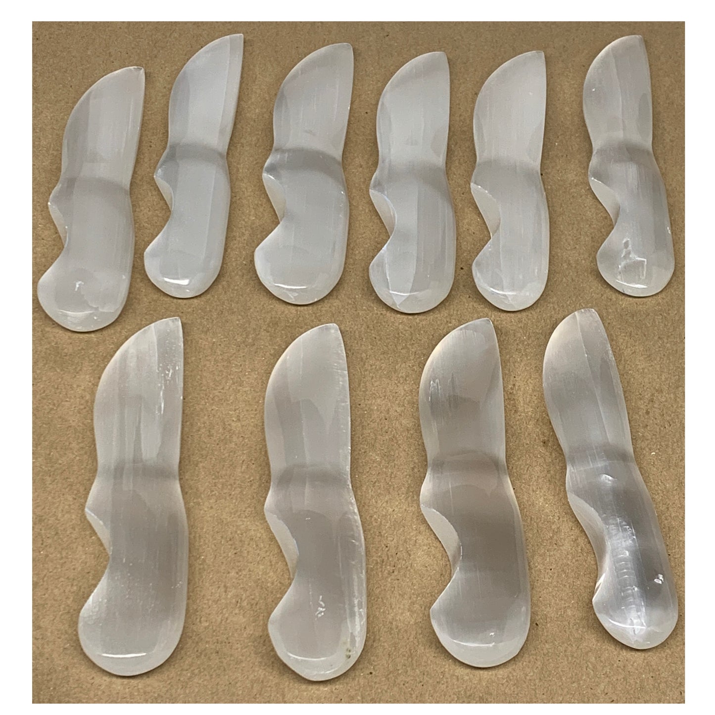 1 Pc,80g-115g, 5.6"-5.8", Selenite Crystal Knife Dagger (Satin Spar) @Morocco