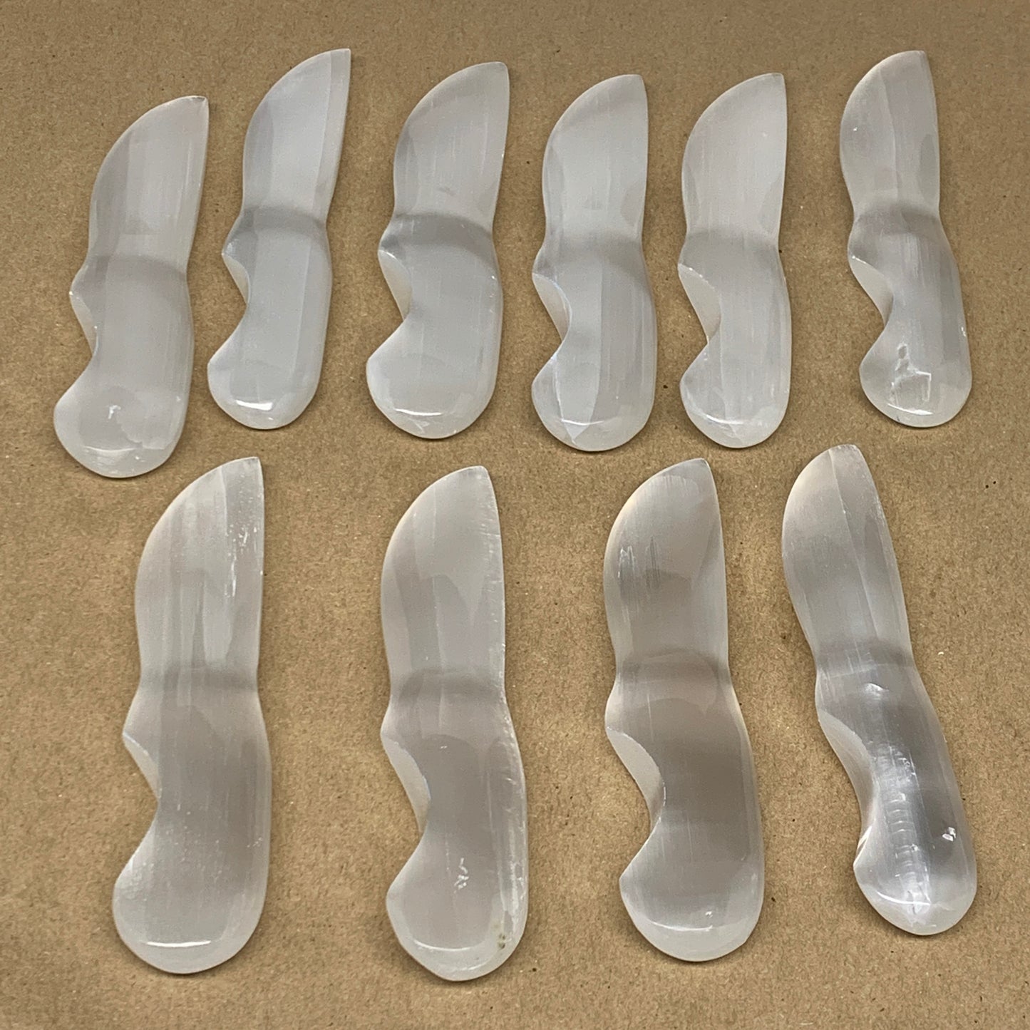 1 Pc,80g-115g, 5.6"-5.8", Selenite Crystal Knife Dagger (Satin Spar) @Morocco