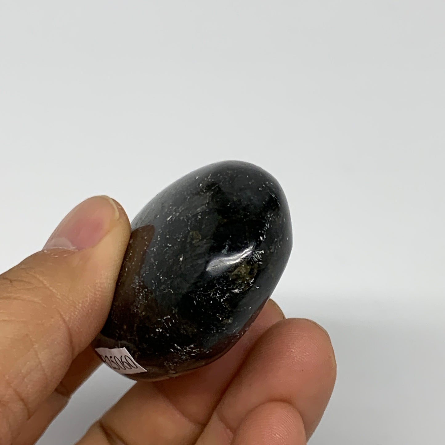 73.3g,2.1"x1.5"x0.8", Labradorite Palm-stone Tumbled Reiki @Madagascar,B25060