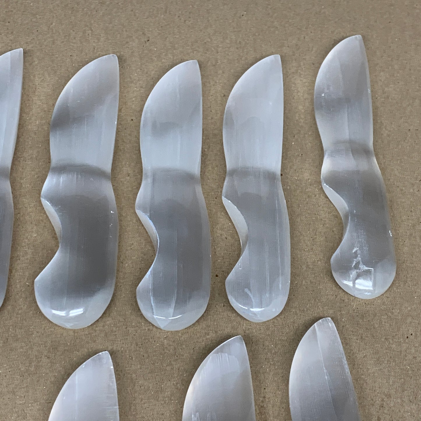 1 Pc,80g-115g, 5.6"-5.8", Selenite Crystal Knife Dagger (Satin Spar) @Morocco