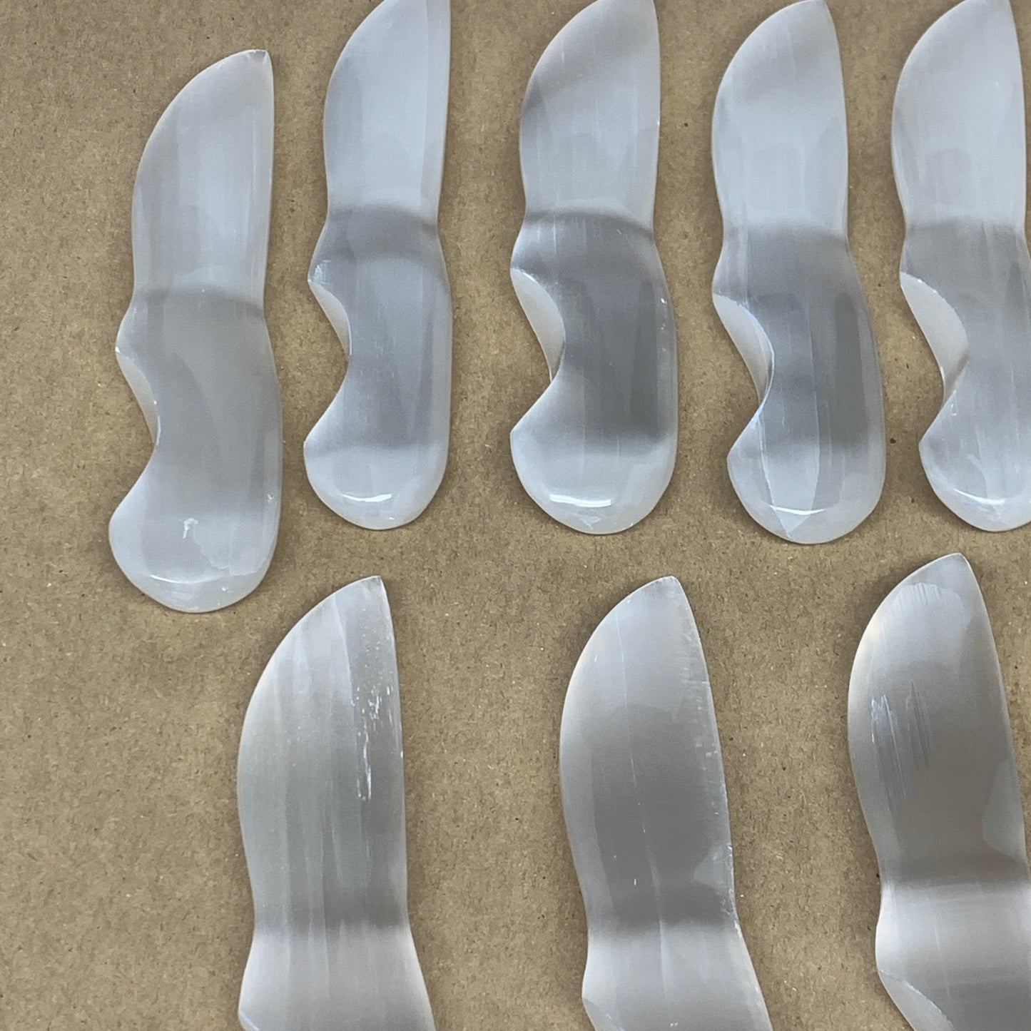 1 Pc,80g-115g, 5.6"-5.8", Selenite Crystal Knife Dagger (Satin Spar) @Morocco