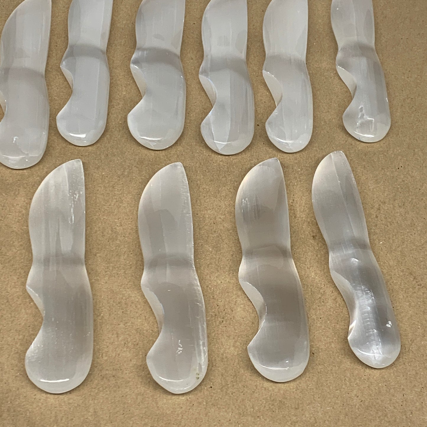 1 Pc,80g-115g, 5.6"-5.8", Selenite Crystal Knife Dagger (Satin Spar) @Morocco