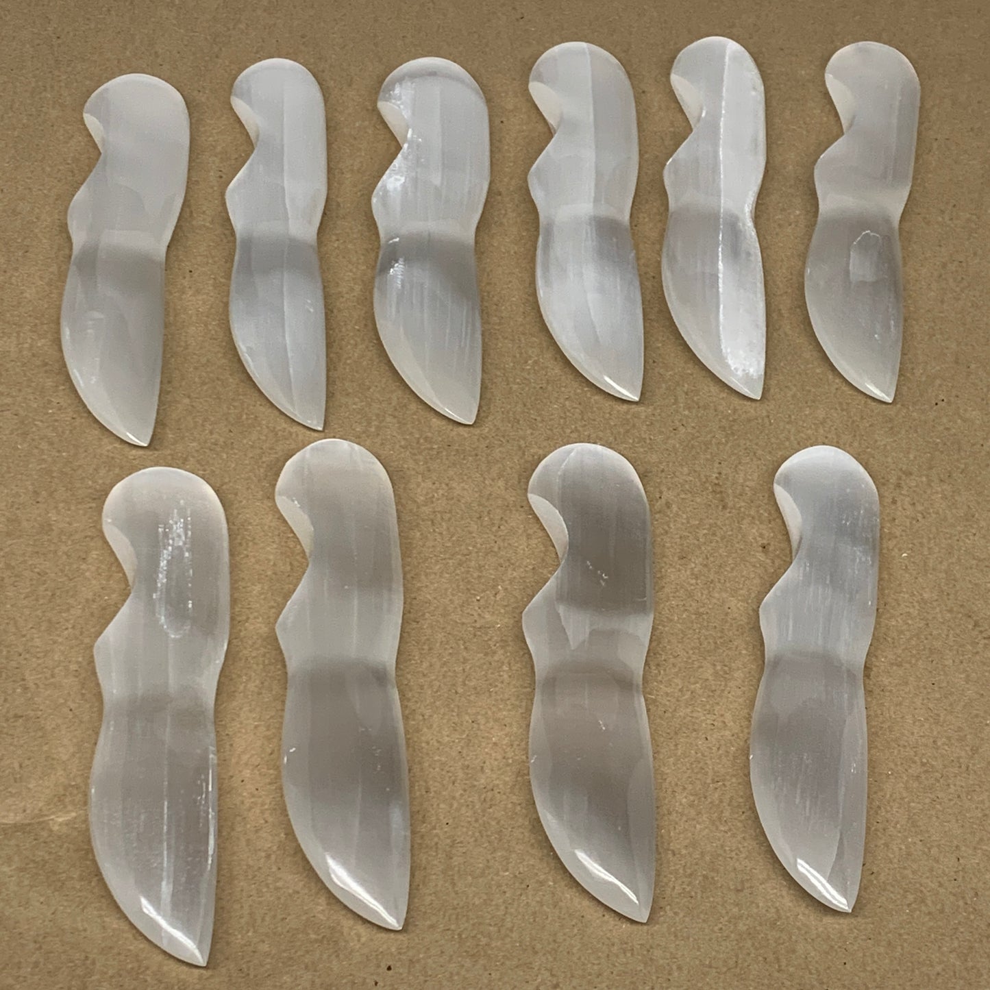 1 Pc,80g-115g, 5.6"-5.8", Selenite Crystal Knife Dagger (Satin Spar) @Morocco