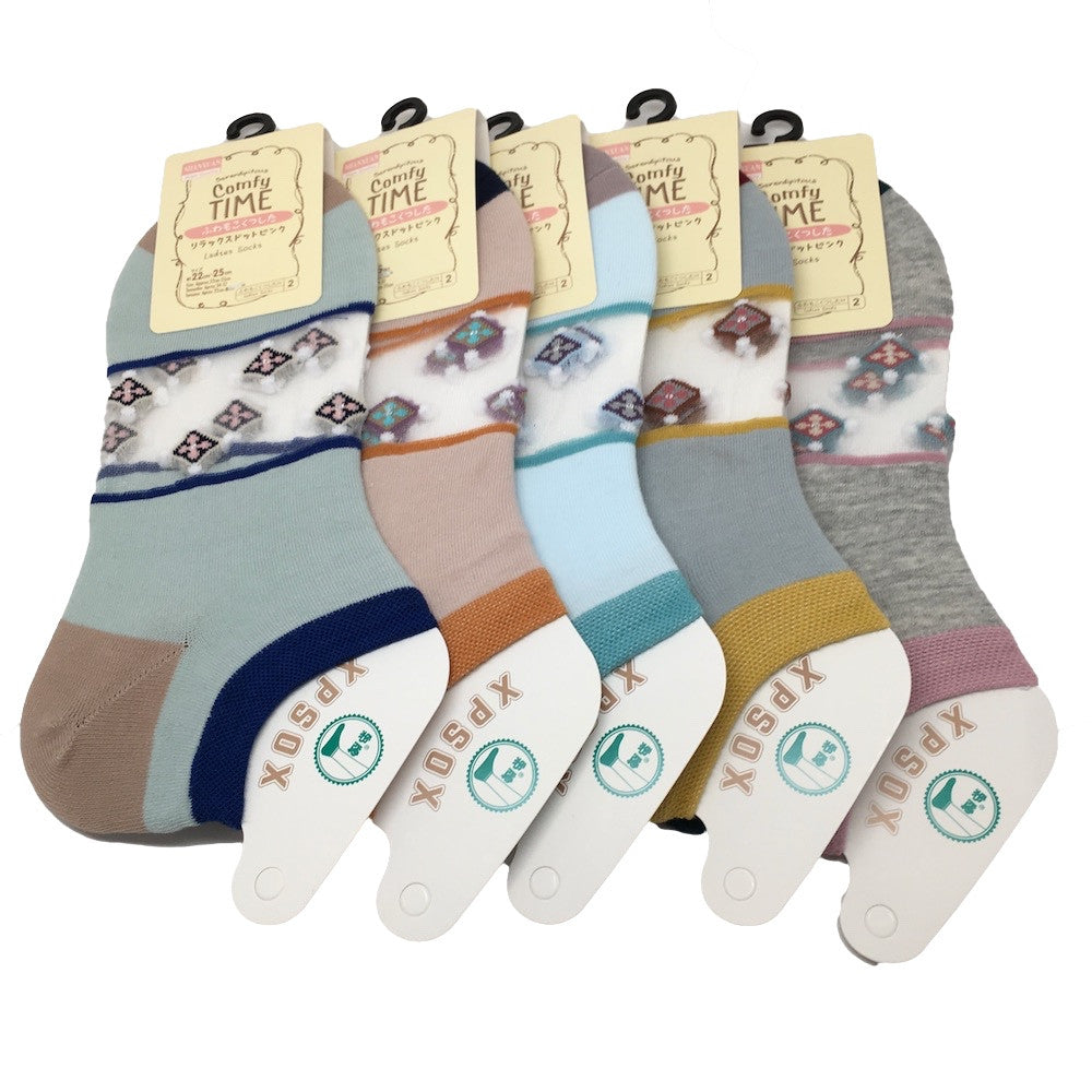 10Pairs,High Quality 5 different Color Low Cut Women's Socks -Size:22-25cm,Soc27 - watangem.com