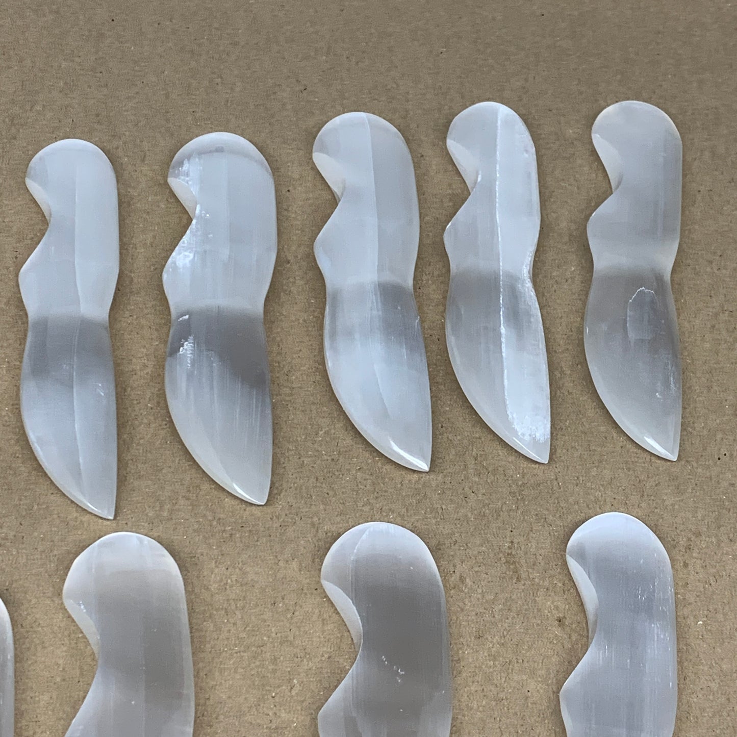 1 Pc,80g-115g, 5.6"-5.8", Selenite Crystal Knife Dagger (Satin Spar) @Morocco