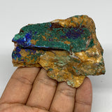 100.5g, 2.9"x2.3"x0.9", Rough Azurite Malachite Mineral Specimen @Morocco, B1086