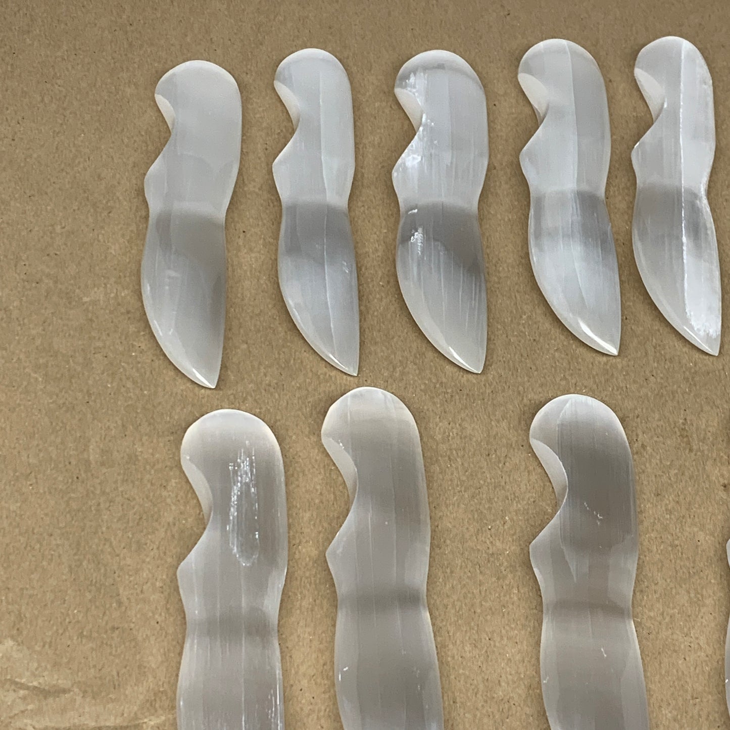 1 Pc,80g-115g, 5.6"-5.8", Selenite Crystal Knife Dagger (Satin Spar) @Morocco