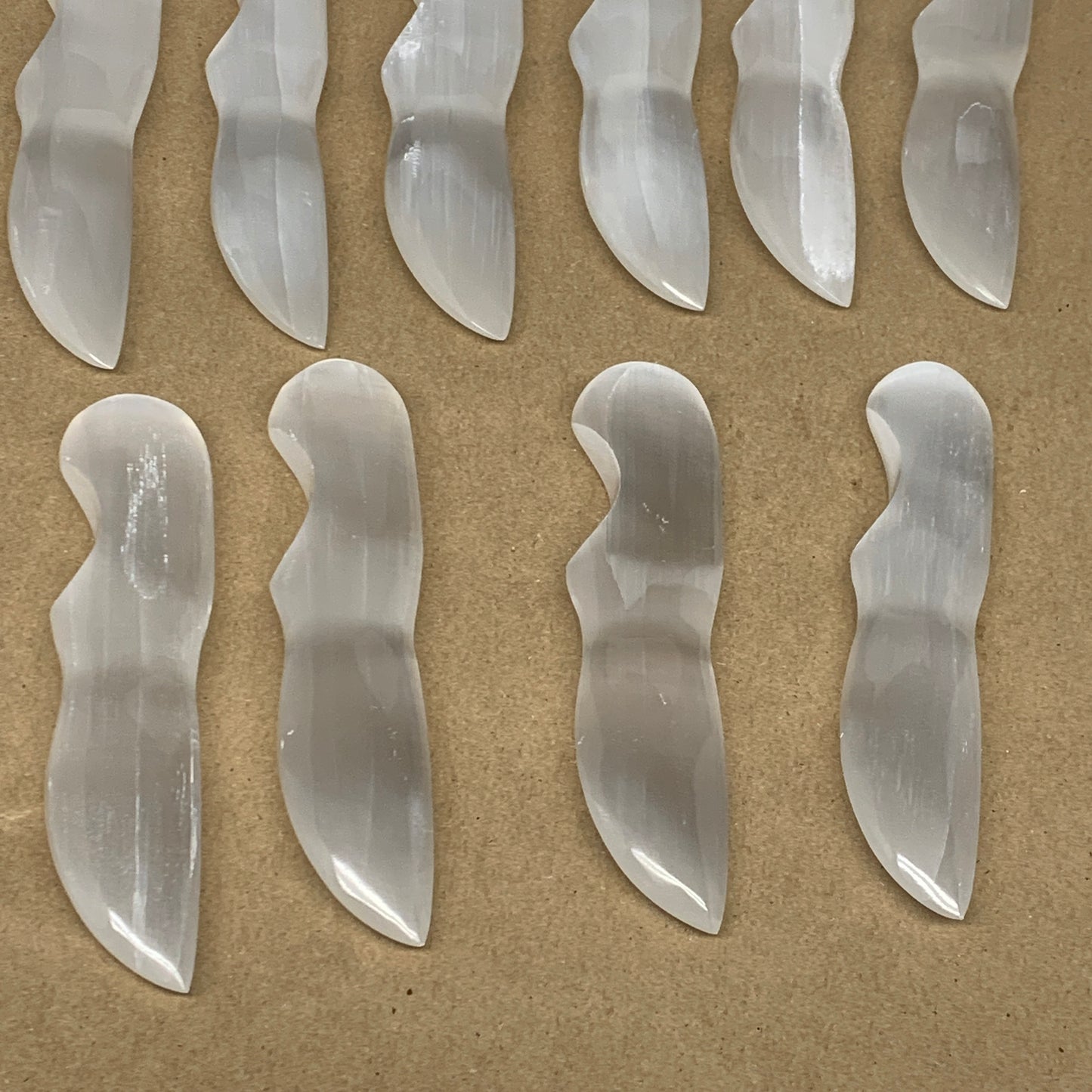 1 Pc,80g-115g, 5.6"-5.8", Selenite Crystal Knife Dagger (Satin Spar) @Morocco