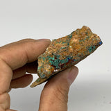 100.5g, 2.9"x2.3"x0.9", Rough Azurite Malachite Mineral Specimen @Morocco, B1086