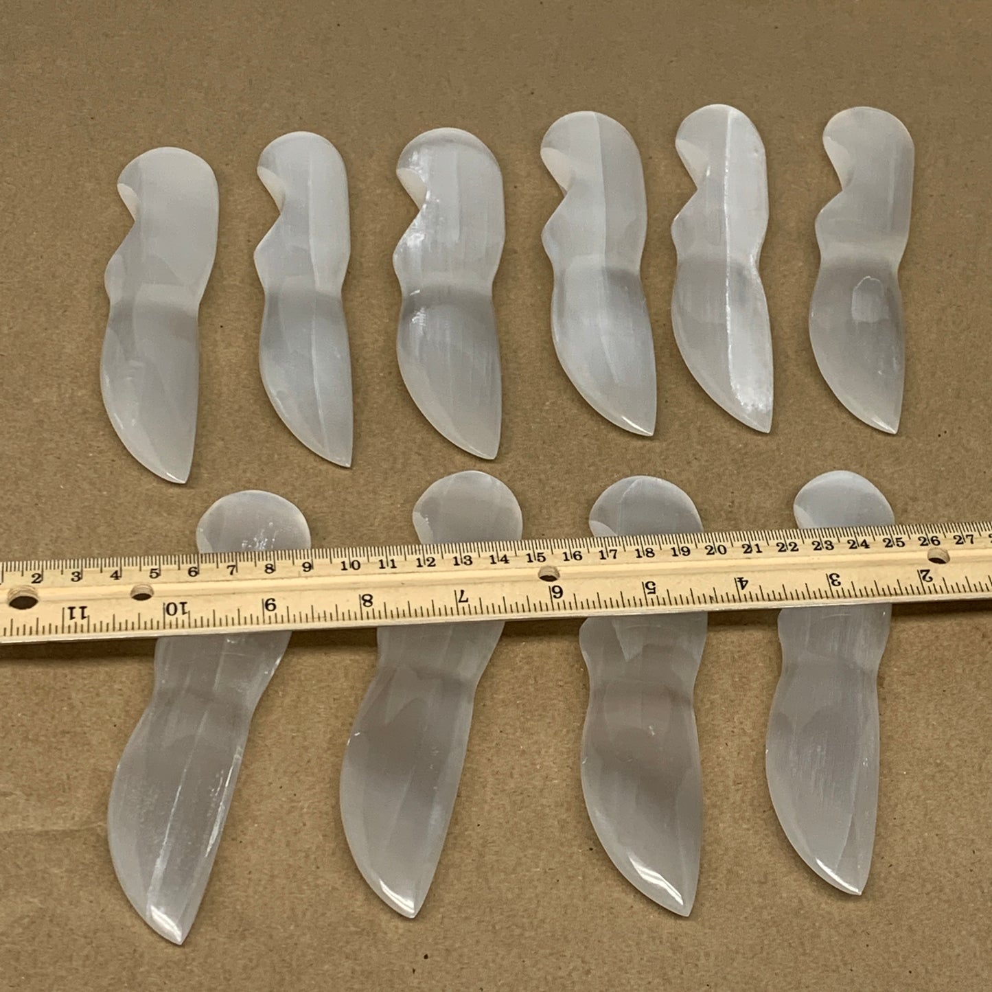 1 Pc,80g-115g, 5.6"-5.8", Selenite Crystal Knife Dagger (Satin Spar) @Morocco