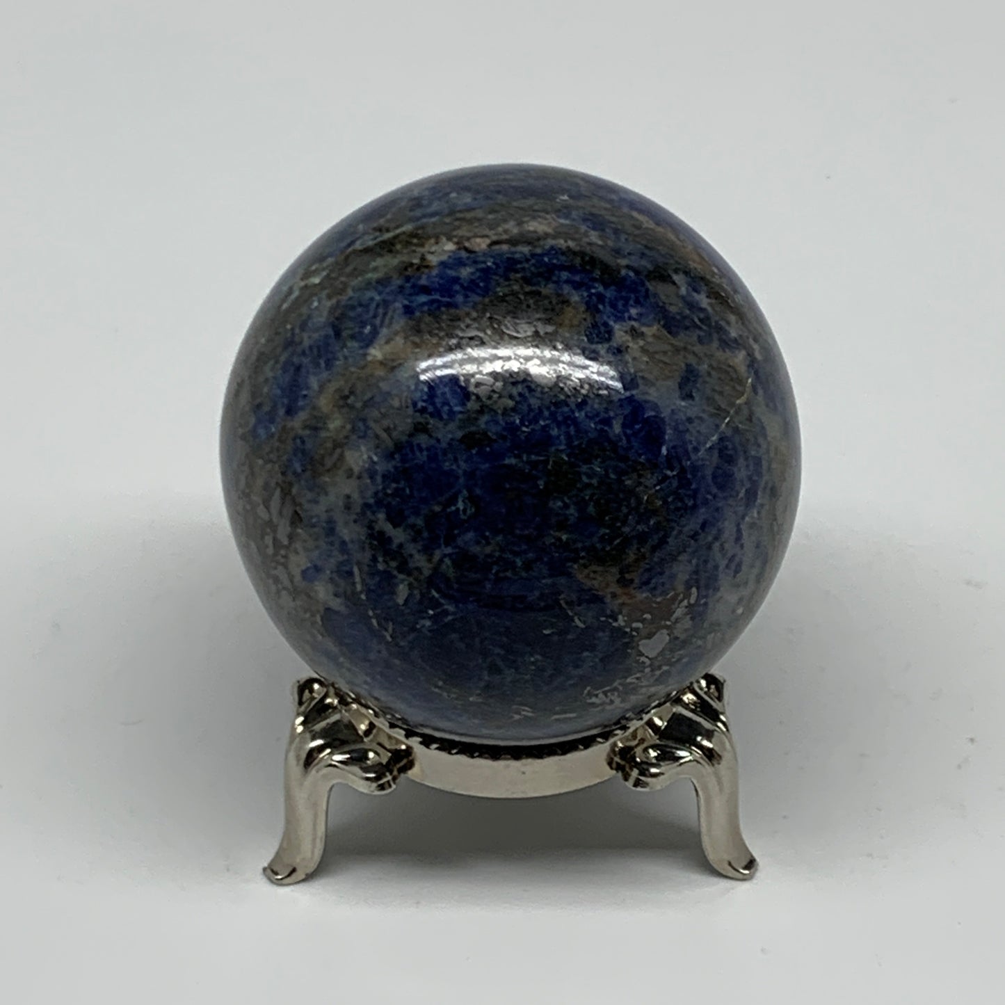 157.6g, 1.9"(47mm), Natural Sodalite Sphere Crystal Gemstone Ball @Brazil,B22222