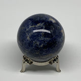 157.6g, 1.9"(47mm), Natural Sodalite Sphere Crystal Gemstone Ball @Brazil,B22222
