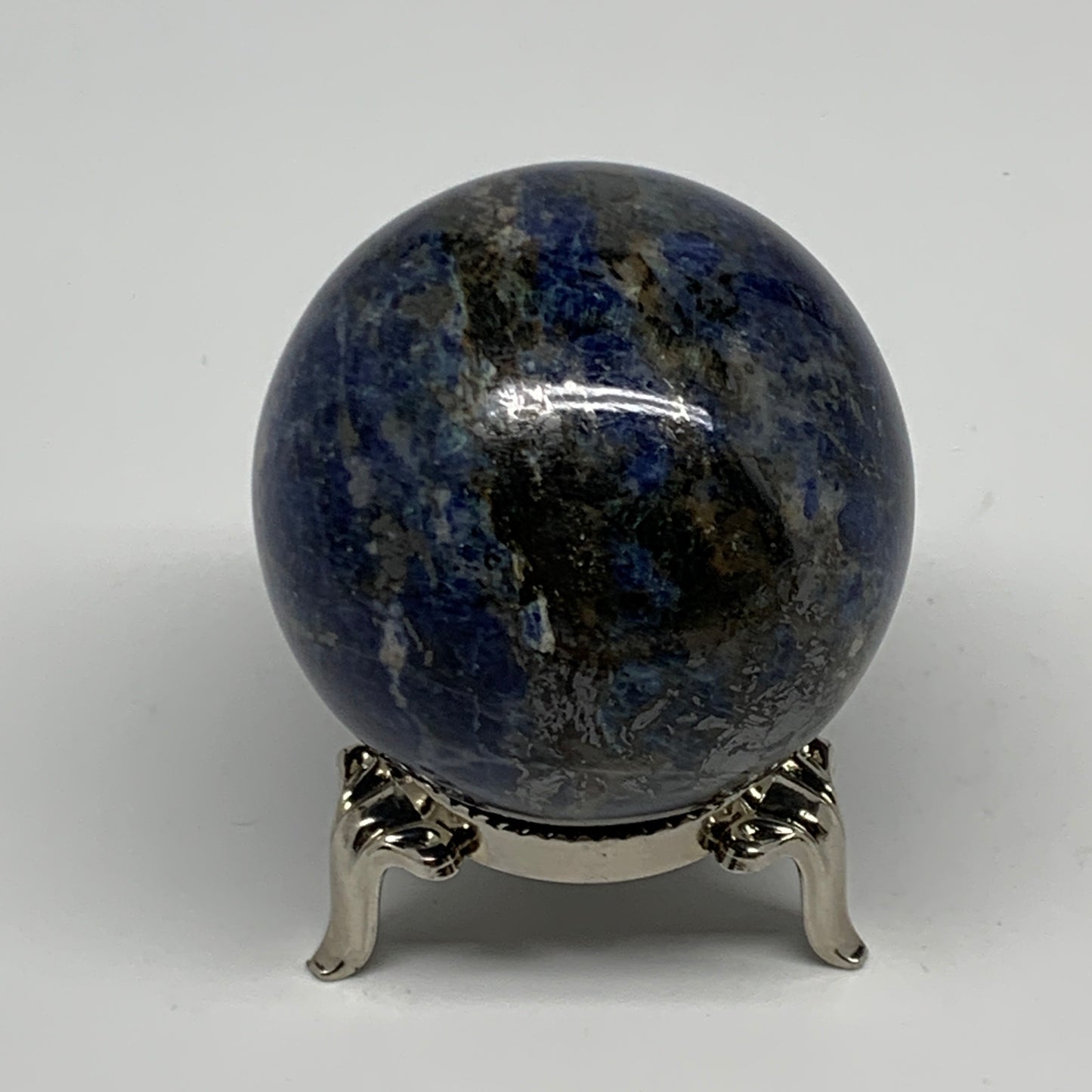 157.6g, 1.9"(47mm), Natural Sodalite Sphere Crystal Gemstone Ball @Brazil,B22222