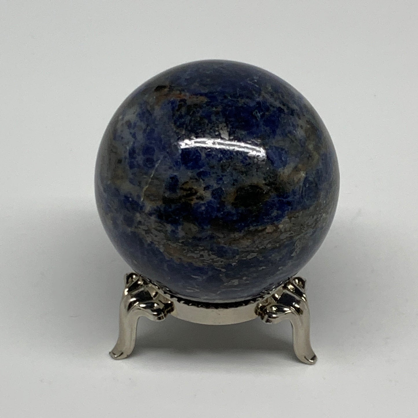 157.6g, 1.9"(47mm), Natural Sodalite Sphere Crystal Gemstone Ball @Brazil,B22222