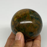 312.2g, 2.4" (61mm), Ocean Jasper Sphere Geode Crystal Reiki @Madagascar, B25358