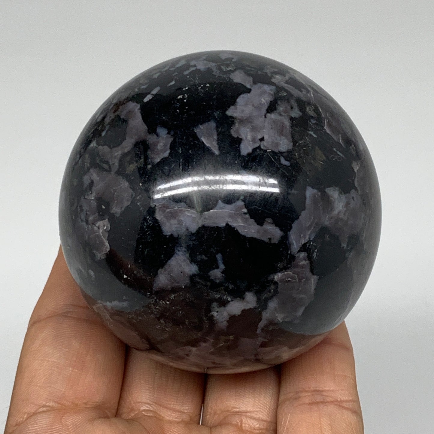 408g, 2.5" Natural Indigo Gabbro Spheres Gemstone, Reiki, @Madagascar,B4611