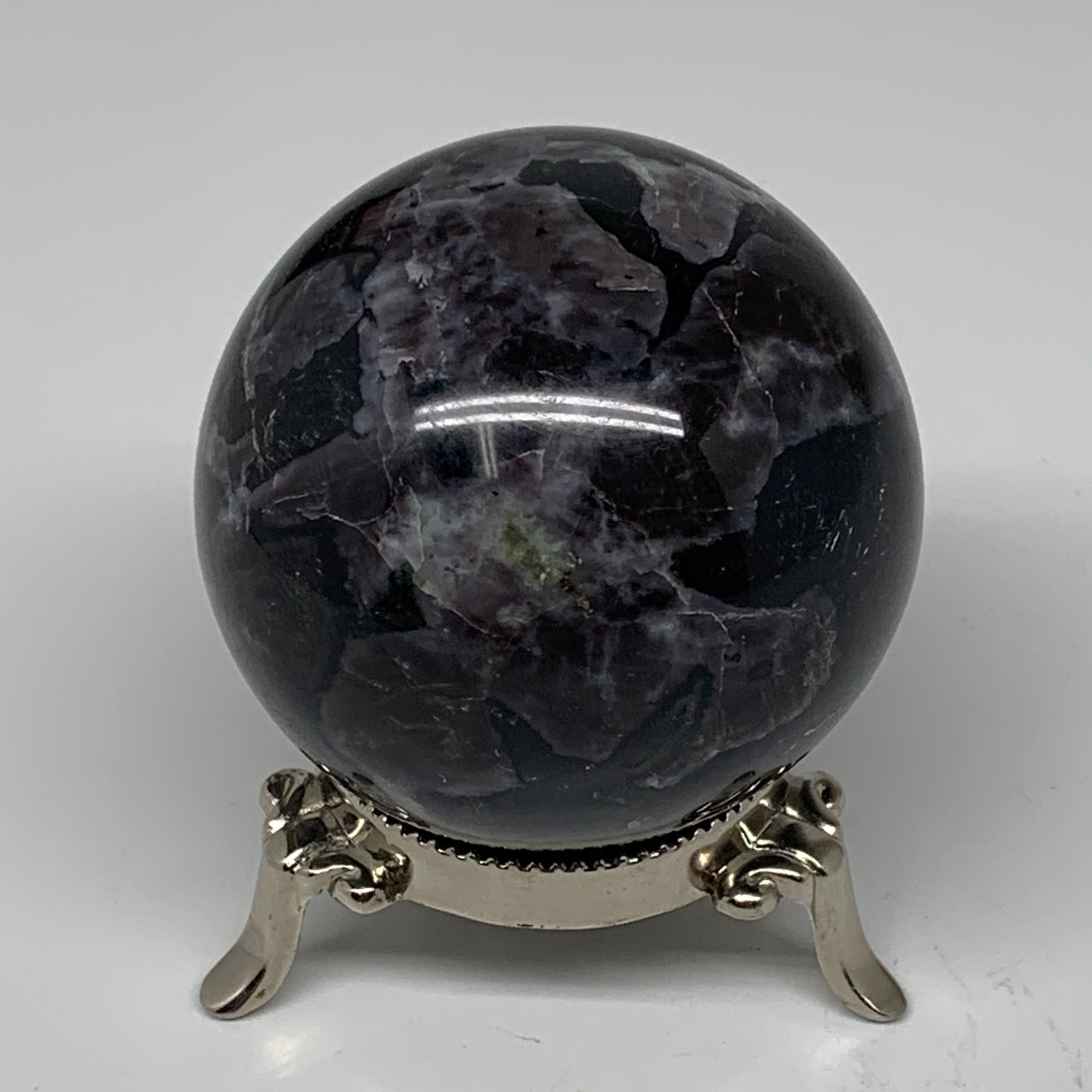 408g, 2.5" Natural Indigo Gabbro Spheres Gemstone, Reiki, @Madagascar,B4611