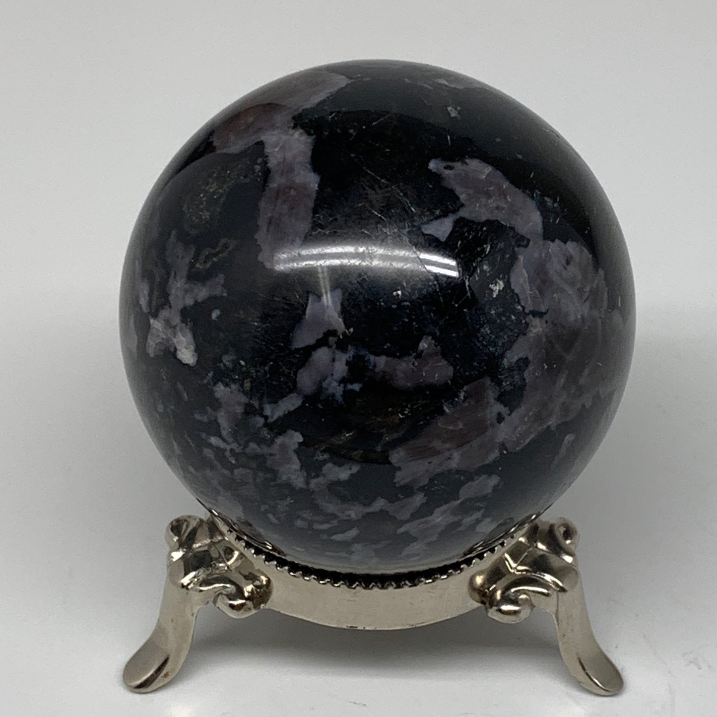 408g, 2.5" Natural Indigo Gabbro Spheres Gemstone, Reiki, @Madagascar,B4611