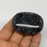 78.6g,2"x1.5"x0.8", Labradorite Palm-stone Tumbled Reiki @Madagascar,B25069