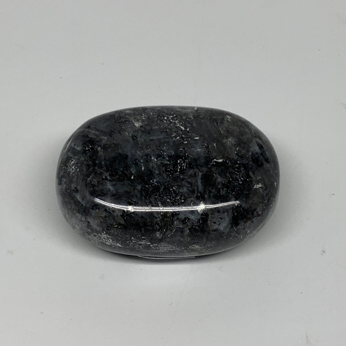 78.6g,2"x1.5"x0.8", Labradorite Palm-stone Tumbled Reiki @Madagascar,B25069