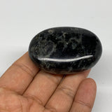 70.9g,2.2"x1.6"x0.8", Labradorite Palm-stone Tumbled Reiki @Madagascar,B25074