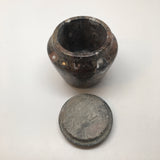 282g, 2.6"x2.7" Small Round Fossils Ammonite Brown Jewelry Box @Morocco,MF845 - watangem.com
