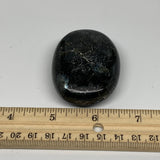 84.2g,2.2"x1.7"x0.7", Labradorite Palm-stone Tumbled Reiki @Madagascar,B25075