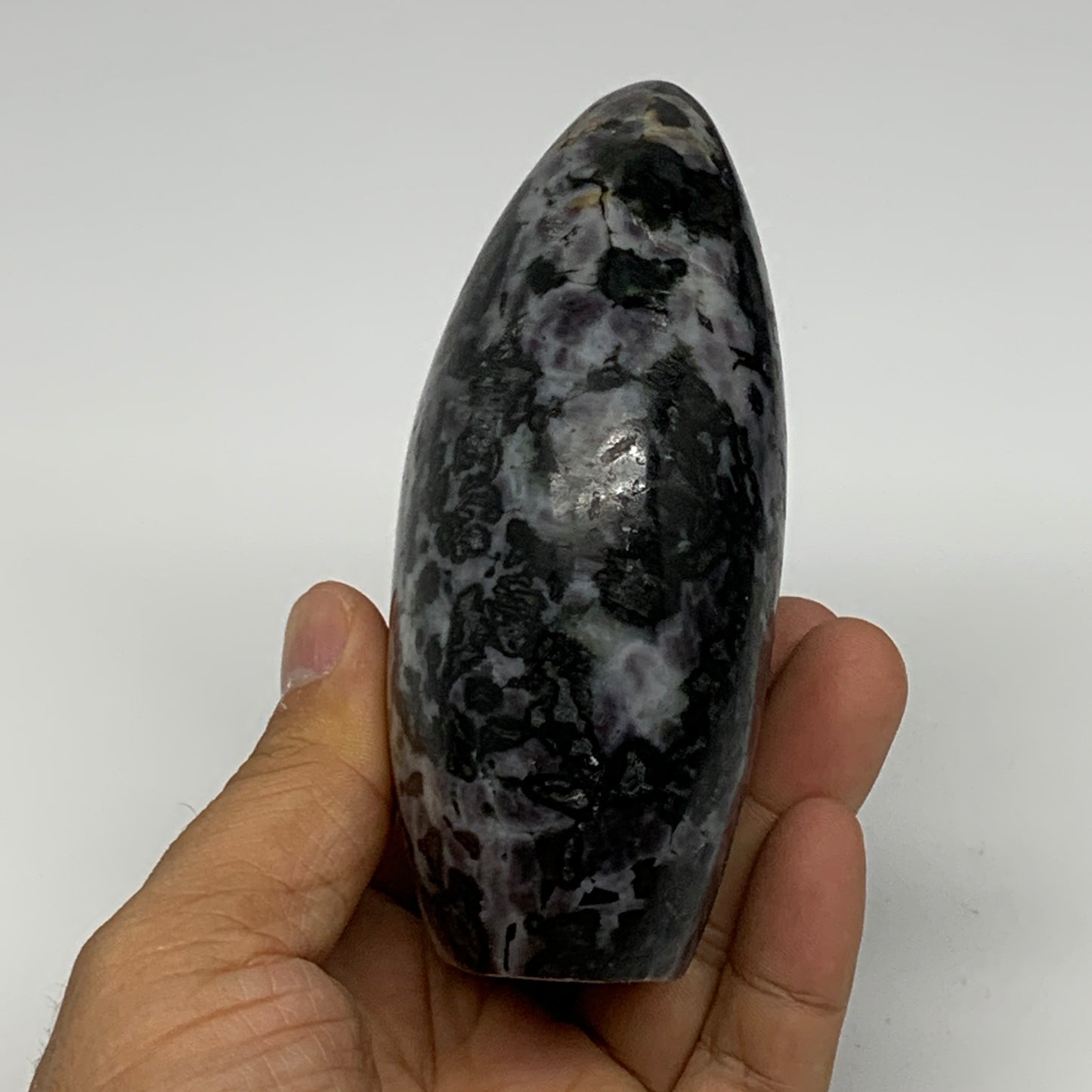 510g, 4"x2.8"x1.7" Indigo Gabro Merlinite Freeform Polished @Madagascar, B18202