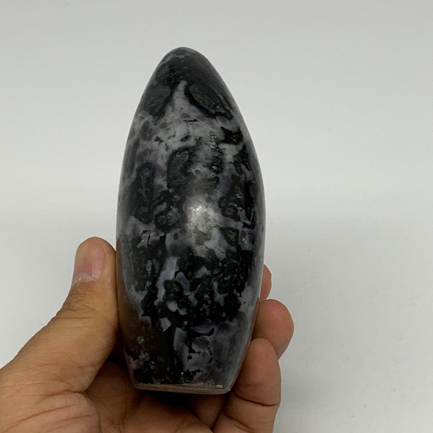 510g, 4"x2.8"x1.7" Indigo Gabro Merlinite Freeform Polished @Madagascar, B18202