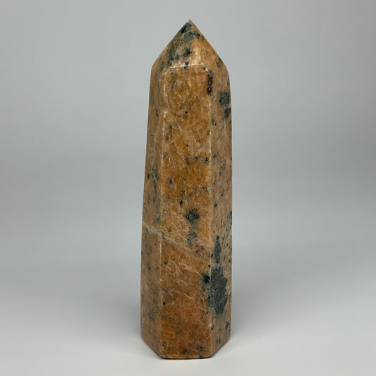 2095g, 10.75"x3"x2.5" Orange Calcite Tower Point Crystal @Madagascar,B15067