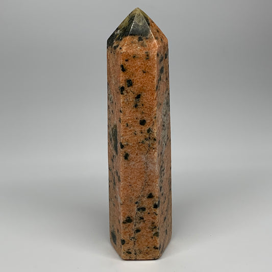 1290g, 9.5"x2.4"x2.1" Orange Calcite Tower Point Crystal @Madagascar, B15068