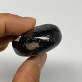 74.6g,2"x1.4"x0.8", Labradorite Palm-stone Tumbled Reiki @Madagascar,B25078