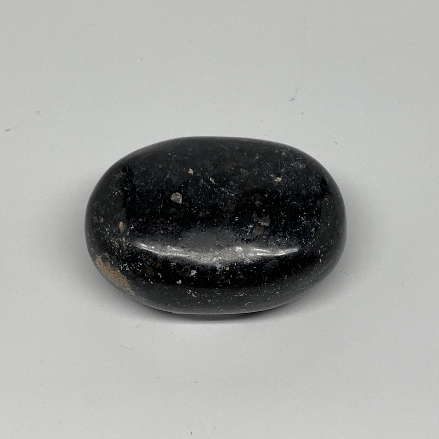 74.6g,2"x1.4"x0.8", Labradorite Palm-stone Tumbled Reiki @Madagascar,B25078