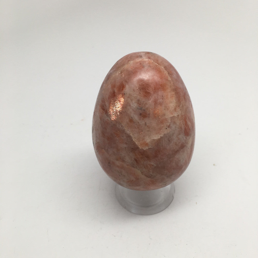 199.1 Grams Natural Handmade Gemstone Sunstone Crystal Egg from India, IE24