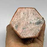 1485g, 8"x3"x2.6" Orange Calcite Tower Point Crystal @Madagascar, B15069