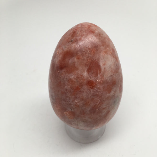 228 Grams Natural Handmade Gemstone Sunstone Crystal Egg from India, IE25