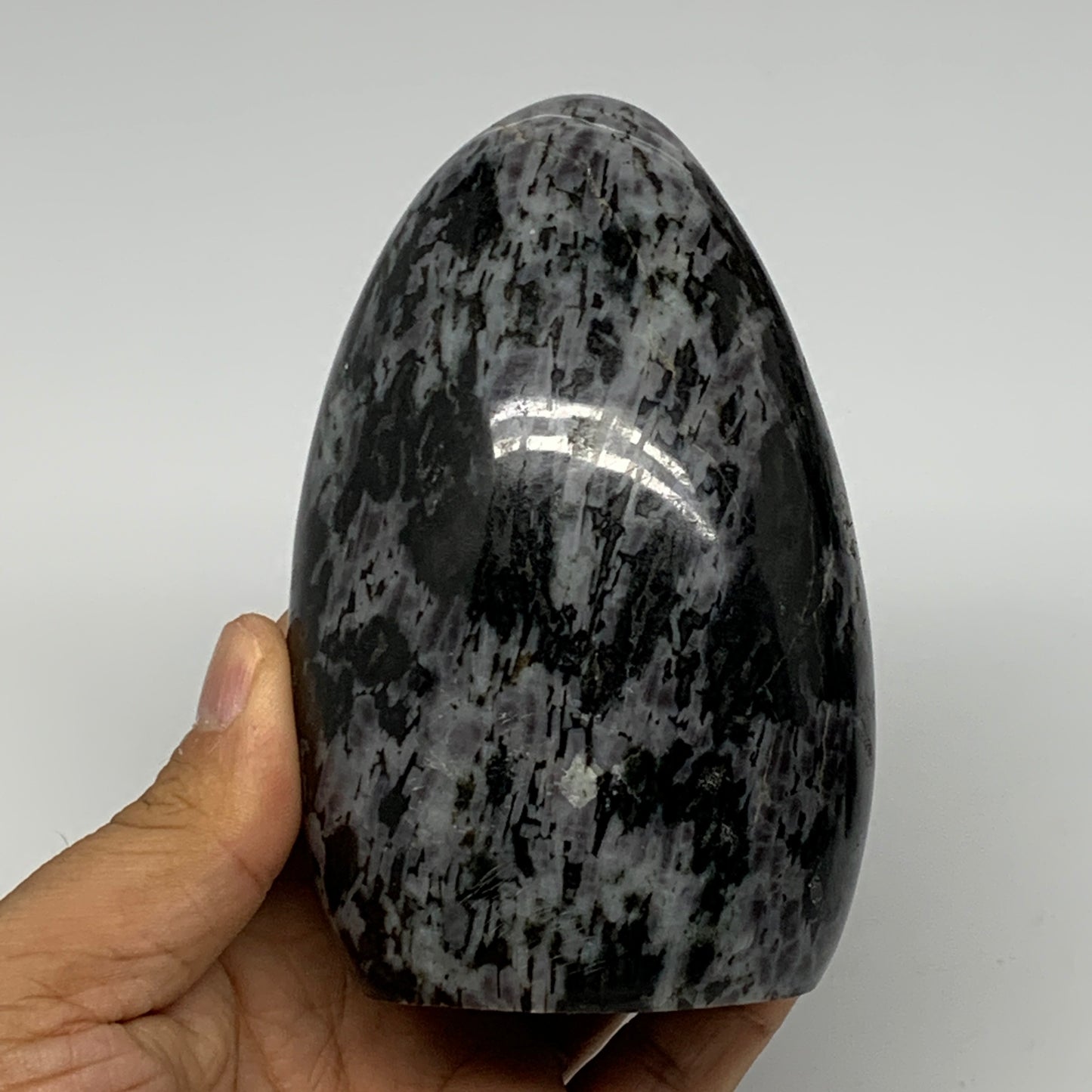 720g, 4.2"x2.7"x2.3" Indigo Gabro Merlinite Freeform Polished @Madagascar, B1820